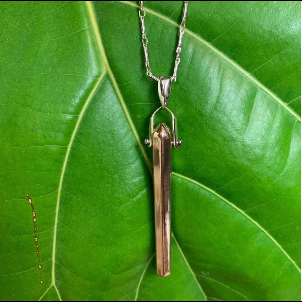 SOLD Rebel pendant necklace - gold